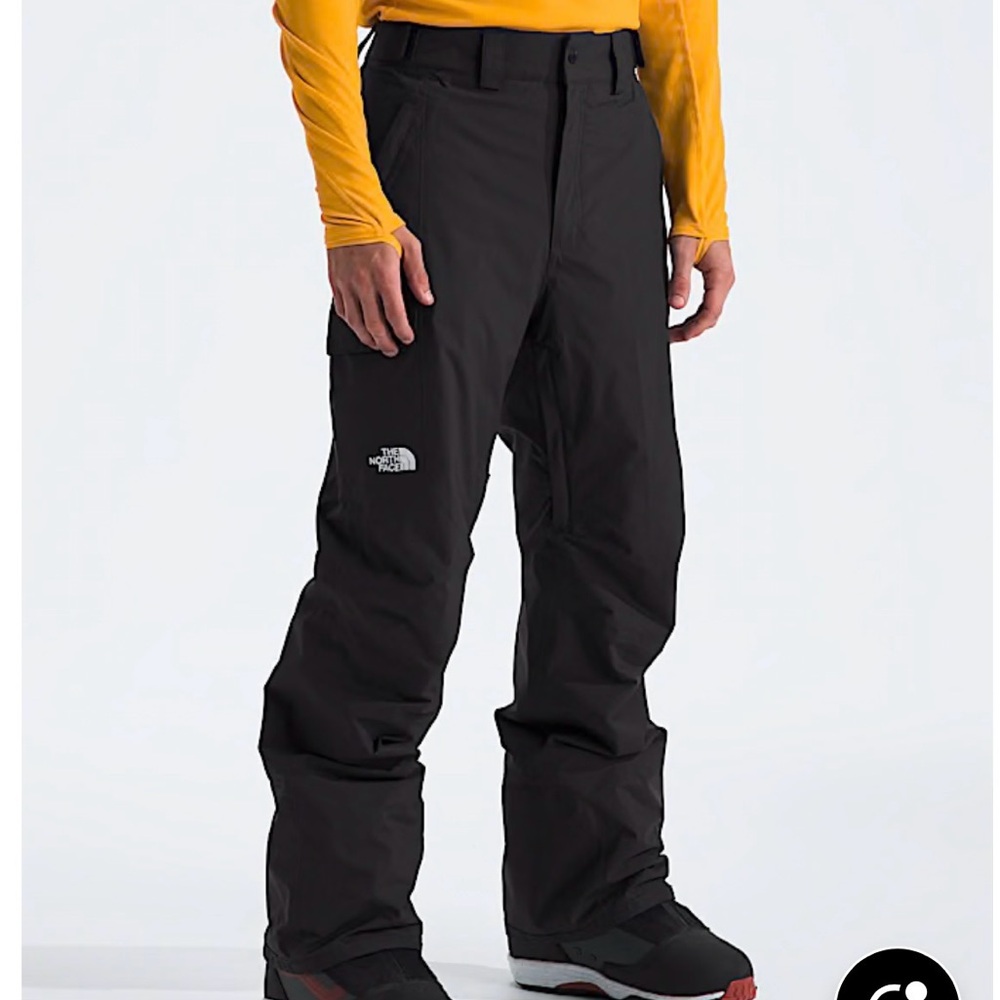 The North Face Men's insulated Freedom Black Ski Pants Sz L